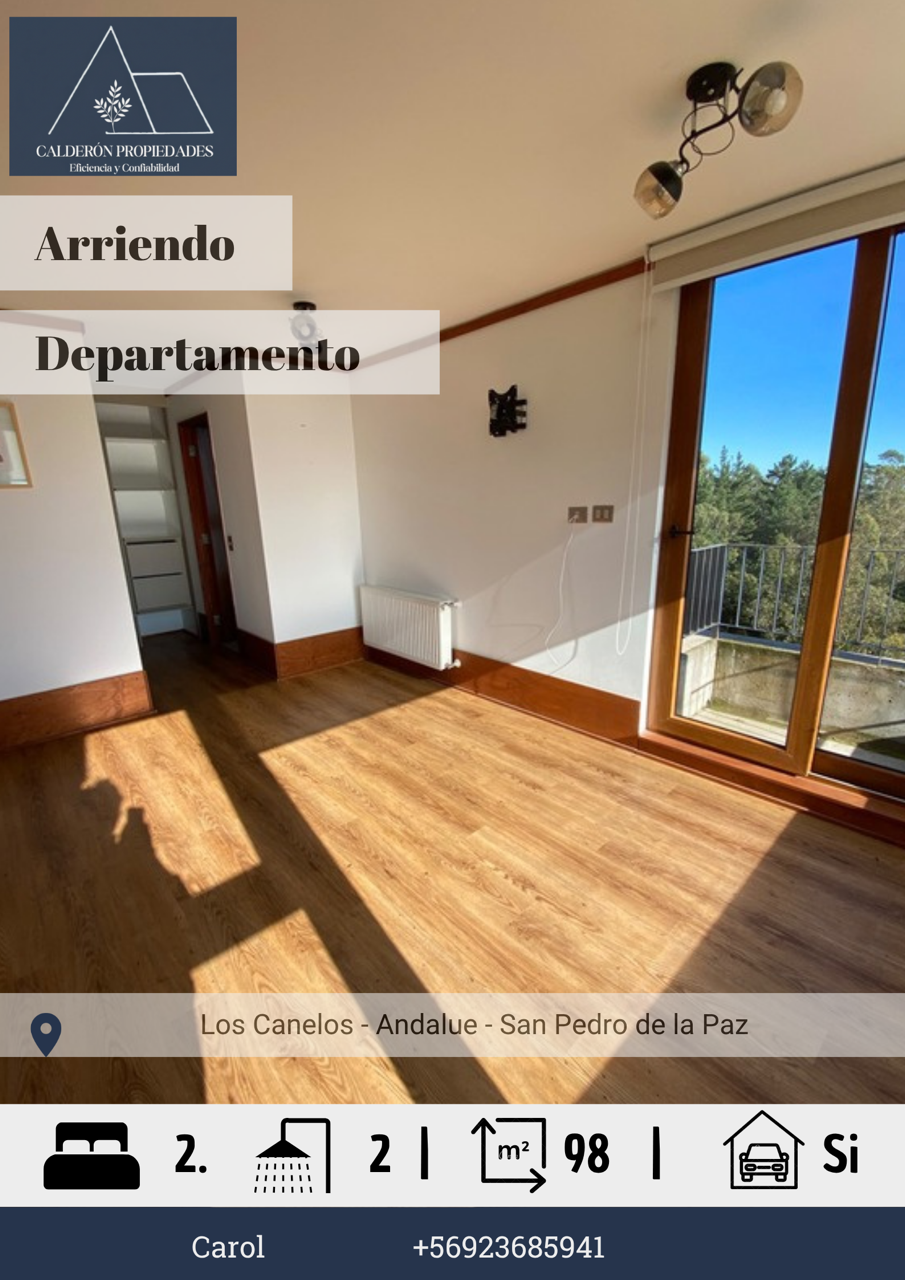 ¡Amplio Y Exclusivo Departamento En Arriendo | Andalué, San Pedro De La Paz